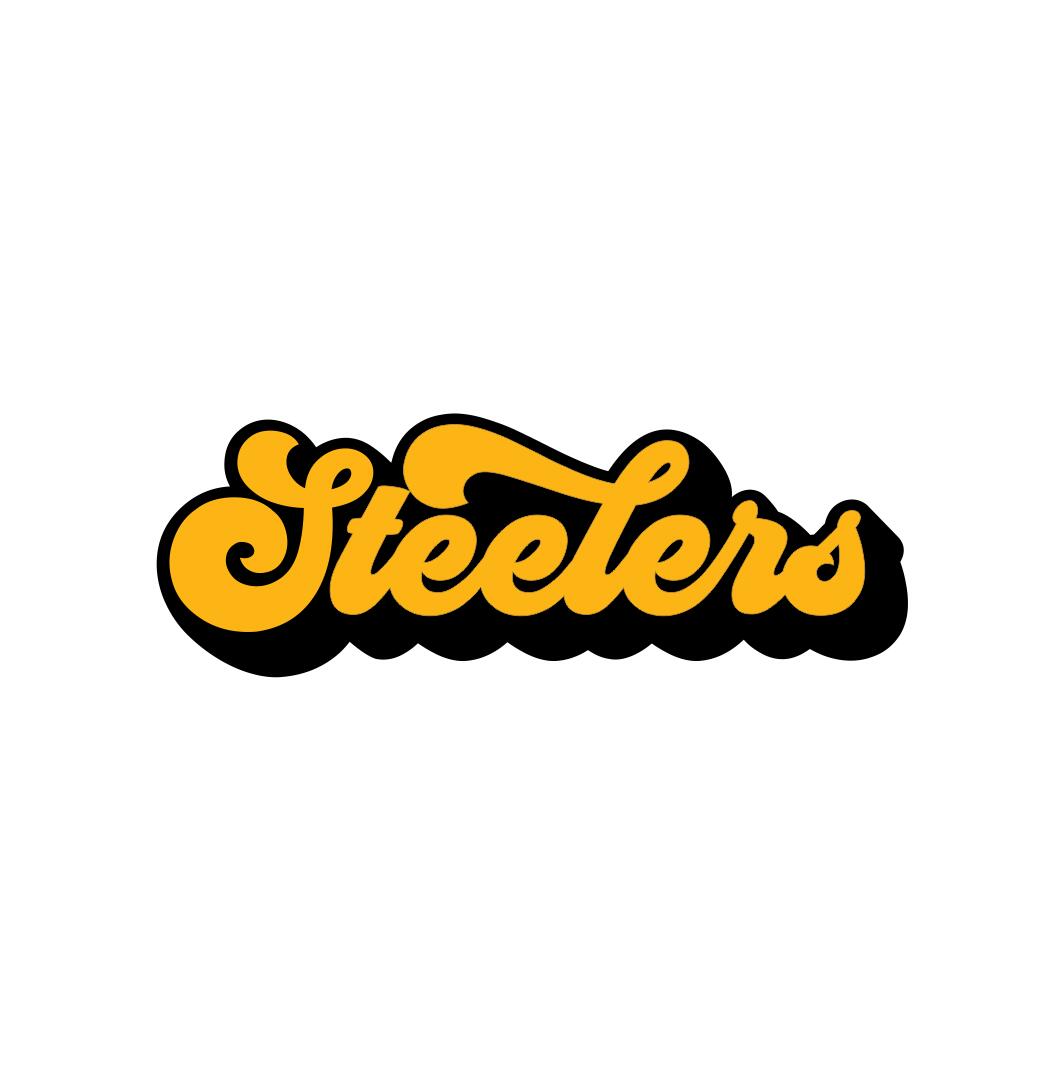 Custom Steelers logo iron on transfers